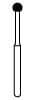 NTI Diamond Bur, FG, Long Round, #801L, 2.3 mm, Coarse, Green, 5/Pk, C801L-023 thumbnail 7