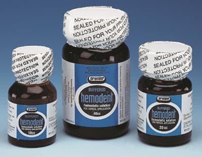 Hemodent Topical Hemostatic Solution, Buffered Aluminum Chloride, 40 cc Bottle, 1/Pk, 9007073 thumbnail 12