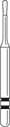 Two Striper MicroPrep Diamond Bur, FG, Pear, MP30R, Medium Grit, Blue Ring, 0.9 mm Head Diameter, 5/Pk, 2015960 thumbnail 10