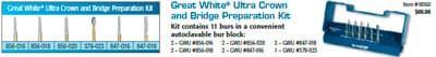 Great White Z Diamond Burs, FG, Introductory Kit (4 Burs + Autoclavable Bur Block), 1/Pk, 18160 thumbnail 7