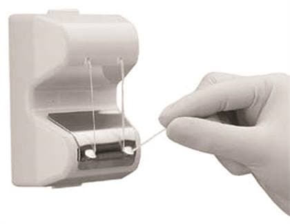 Floss-fix Clinical Series Touch-Free Floss Dispenser, White, 4"H x 3"W x 2"D, C-2670W thumbnail 11
