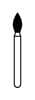 Kerr Zir-Cut Diamond Bur, HP, Pointed Football, Blue, #Z368-023, 2.3 mm Diameter, 5.0 mm Length, 1/Pkg thumbnail 5