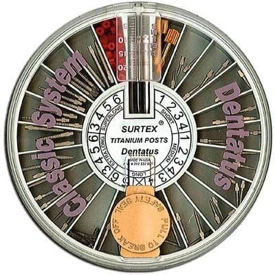 Dentatus Surtex Classic Titanium Post Starter Kit, Assorted Sizes, 60 Posts with Reamers and Keys, TST-60 thumbnail 7