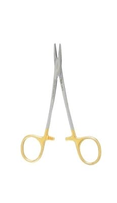 Halsey 5" Serrated Needle Holder, Tungsten Carbide, Carb-N-Sert thumbnail 6