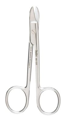 Miltex Crown and Collar Scissors, 4-3/4", Curved, Smooth Blade, Stainless Steel, #135 thumbnail 3
