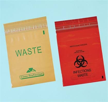 Plasdent Utility Stick-On Waste Bags, 9" x 10", Beige, 200/Pk, PS880 thumbnail 7