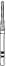 Two Striper Diamond Bur FG, Curettage K, #764.10, Coarse, Green, Cone Bevel End, 5/Pk, 2015980 thumbnail 5