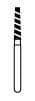 NTI Turbo Diamond Bur, Super Coarse, Flat End Taper, FG, #SC847-T-016, 1.6 mm Diameter, 8.0 mm Length, Black Ring, 5/Pk thumbnail 7