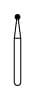 NTI Diamond Burs, FG, Round, # C801, 1.2 mm, Coarse, Green, 5/Pk, C801-012 thumbnail 11