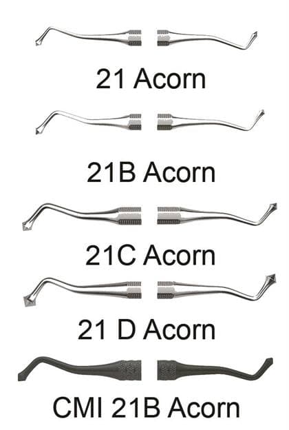 Premier #21C Acorn Carver, Double End, Standard Octagonal Handle, 1/Pkg thumbnail 4