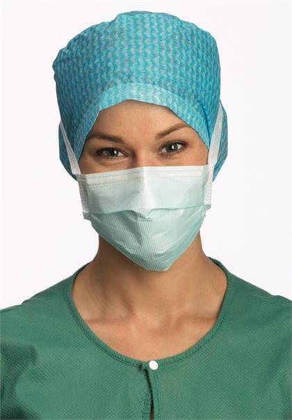 BARRIER® Surgical Mask, Tie-On, ASTM Level 1, Latex Free, Blue, 60/Box, 4230 thumbnail 11