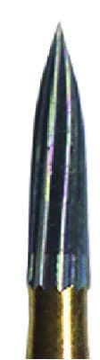 Midwest® Trimming and Finishing Carbide Bur, FG - Needle 12 Blade, #7901, 0.9 mm Diameter, 3.2 mm Length, 100/Bag, 385510 thumbnail 4
