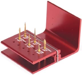 Alpen™ Diamond Esthetic Finishing Kit, 6 Extra Fine Grit Diamonds with Bur Block, R1001EF thumbnail 4
