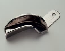 GC America COE #131 Upper Right/Lower Left Partial Nickel-Plated Solid Impression Tray, 1-3/4" W x 2-7/16" L x 3/4" D thumbnail 3