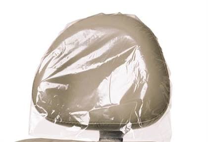 Pinnacle Headrest Covers, Clear Plastic, 9.5" x 11.5", 250/Box, 3511 thumbnail 9