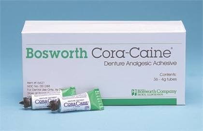 Cora-Caine Denture Pain-Relieving Adhesive Ointment, 16% Benzocaine, 4 g Tubes, 36/Box, #16621 thumbnail 6
