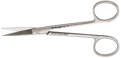 Hu-Friedy #5 Wagner Straight Surgical Scissors, 4.5" (11.5 cm), One Serrated Blade, Stainless Steel, 1 Each thumbnail 5