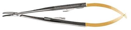 Hu-Friedy Castroviejo Perma Sharp Needle Holder, Curved, 5.5" (14 cm), Tungsten Carbide, NH5021 thumbnail 6