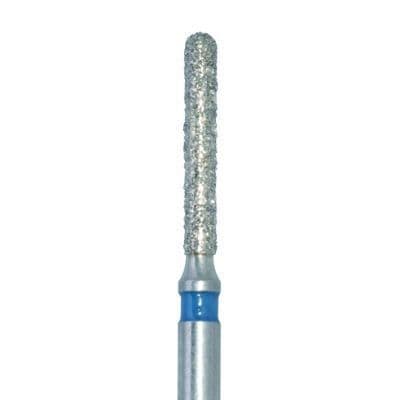 Meisinger 881-012-FG Diamond Bur, Round End Cylinder, Medium Grit, Blue Ring, Friction Grip, 1.2 mm Head Diameter, 8.0 mm Head Length, 5/Pk thumbnail 6