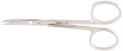 Miltex-Integra Iris Surgical Scissors, 4" Curved, Stainless Steel, Sharp/Sharp, Reusable, Each thumbnail 8