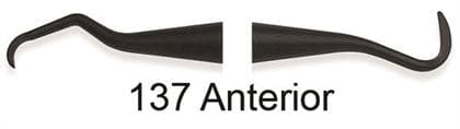 Premier 137 Anterior Implant Scaler, Double End, Fiber-Reinforced Graphite, 5/Pk, #9061420 thumbnail 4