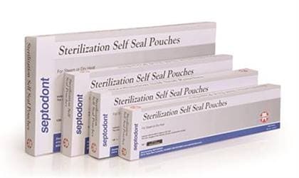 Self-Sealing Nylon Sterilization Pouches, 4" x 10", 100 per Box - -Self Sealing Nylon Pouches 4X10 (100) - Image 1