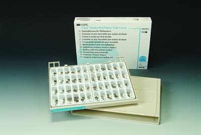 3M Unitek Stainless Steel Primary Molar Crowns, Lower Left First Molar, Size 1 (LL1), 5/Box, 900131 thumbnail 11