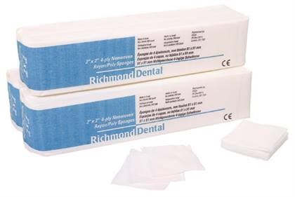 Sion Brands Rayon/Poly Non-Woven 4-Ply Sponge, 2" x 2", Non-Sterile, 5000/Case thumbnail 2