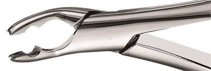 Hu-Friedy #150AS Split Beak Serrated Extraction Forceps, Upper Anteriors and Premolars, Stainless Steel thumbnail 4
