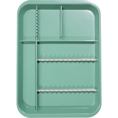 Zirc B-Lok Divided Setup Tray, Green, Size B, 13-3/8" x 9-5/8" x 7/8", 1/Pk, 20Z451D thumbnail 7