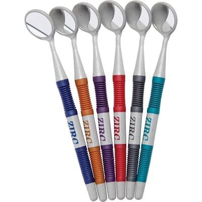Zirc Crystal HD #5 Assorted Jewel Resin Mouth Mirror Screw-On Heads, Cone Socket, 12/Pack, 50Z372-JWL thumbnail 5