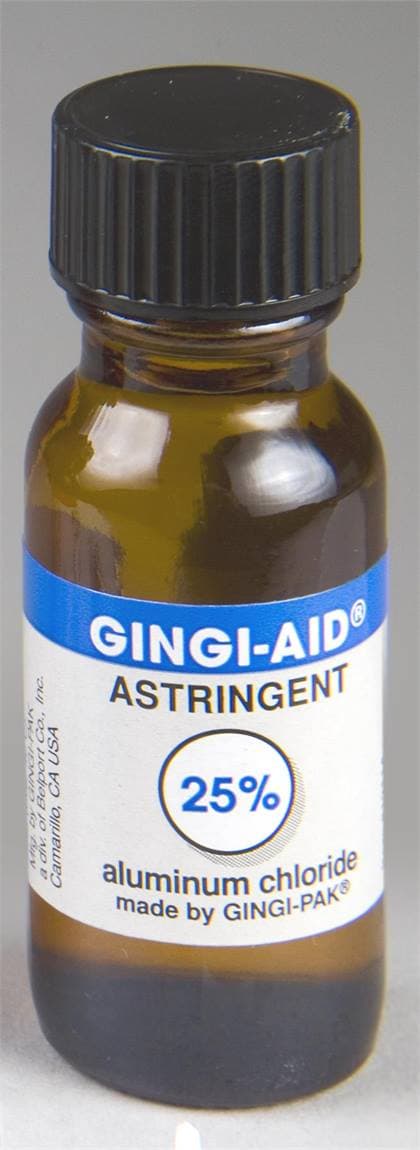 Gingi-Pak Gingi-Aid 25% Buffered Aluminum Chloride Hemostatic Solution, 15 mL Bottle, 12114 thumbnail 4