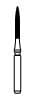 NTI 12-Fluted Trimming & Finishing Carbide Bur, FG, Long Flame, #H48L-010, 1.0 mm, 5/Pk thumbnail 11