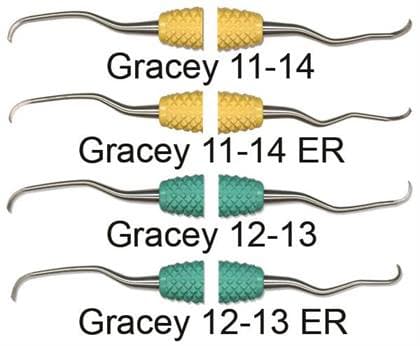 PDT Amazing Gracey 12/13 Extended Reach Curette, Double-Ended, Green Resin Handle, R047 thumbnail 4