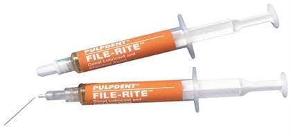 Pulpdent File-Rite™ 17% EDTA Canal Lubricant Kit, 4 x 5 g Syringes + 50 Applicator Tips thumbnail 17