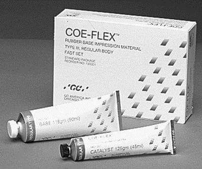 Coe-Flex Polysulfide Impression Material, Refill Package, Regular Body, Regular Set, 90 ml Base & 45 ml Catalyst, 131102 thumbnail 9