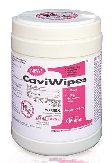 CaviWipes1™ Surface Disinfectant Towelette Wipes, Large, 6" x 6.75", 160/Canister, 13-5100 thumbnail 3