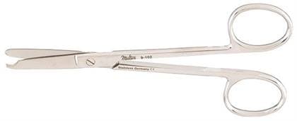 Vantage Littauer Junior Stitch Surgical Scissors, Straight, 4-1/2", Stainless Steel, Suture Hook, 1/Pkg thumbnail 6