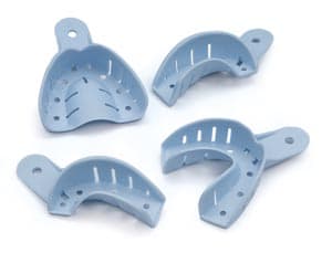 Quala #9 Non-Perforated Anterior Upper Disposable Impression Trays, 12/Pkg - #9 Non-Perf Ant Upper Disp Impression Trays (12) - Image 1