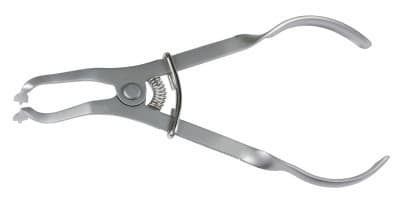 Miltex Rubber Dam Clamp Forceps, Lightweight, Ivory Pattern, 6-3/4", Stainless Steel, 7623A thumbnail 3