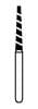 NTI Turbo Diamond Bur, Super Coarse, FG, Flat End Taper, #SC848-T-014, 1.4 mm Diameter, 10.0 mm Length, Black Ring, 5/Pk thumbnail 6