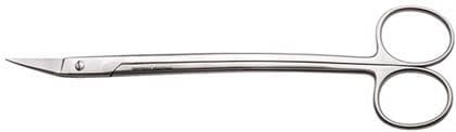 Dean Angled 7" Curved Premium Serrated Gum Scissor - Dean Angled 7" Curved Premium Serrated Gum Scissor - Image 1