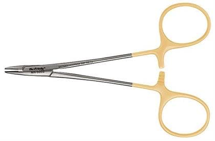 Hu-Friedy Derf Perma Sharp Needle Holder, 4.5" (11.5 cm), Tungsten Carbide, Serrated, NH5032 thumbnail 6
