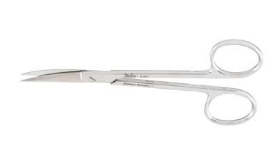 Miltex-Integra Wagner Plastic Surgery Scissors, Curved, Sharp/Sharp with One Serrated Blade, 4-3/4" (12 cm), Stainless Steel, Each thumbnail 3