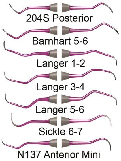 Nordent ImplaMate Langer #5-6 Titanium Implant Scaler, Double-End, DuraLite ColorRings Handle, 9.5mm thumbnail 5