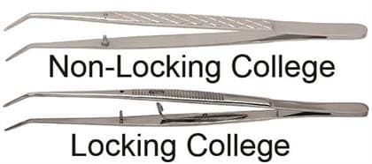 Nordent #1 College Cotton & Dressing Pliers, Non-Locking, Serrated Tips, 6" (150 mm), Stainless Steel, DP1 thumbnail 6