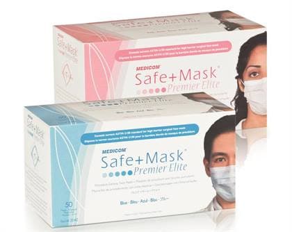 SafeMask Premier Elite Procedure Face Mask, ASTM Level 3, Blue, Ear Loop, 50/Box, 2042 thumbnail 21