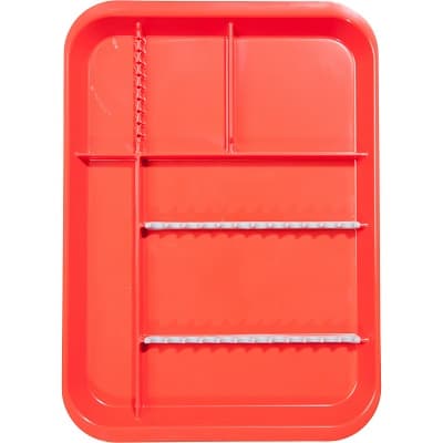 Zirc B-Lok Divided Set-Up Tray, Red, Size B, 13-3/8" x 9-5/8" x 7/8", 20Z451-M thumbnail 4