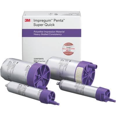 3M Impregum Penta Super Quick Heavy Body Polyether Impression Material Refill, 2 x 300 mL Base & 2 x 60 mL Catalyst, 69406 thumbnail 8