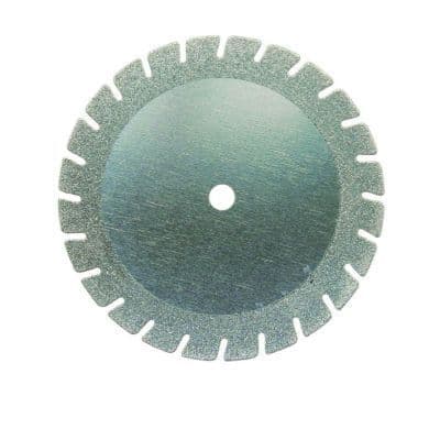 Meisinger 940F-220-HP Diamond Disc, Double Sided Serrated Edge, Fine Grit, 22 mm, Super Flexible, Handpiece, Red Ring, 1/Pk thumbnail 5